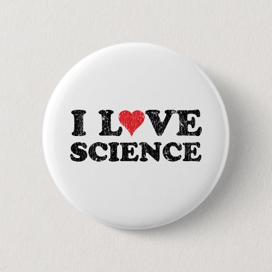 I Love Science Ronde Button 5,7 Cm (Voorkant)