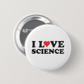 I Love Science Ronde Button 5,7 Cm (Voorkant /achterkant)