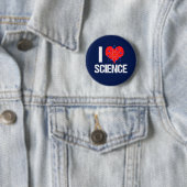I Love Science Ronde Button 5,7 Cm (In situ)