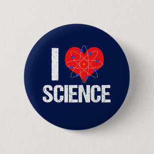 I Love Science Ronde Button 5,7 Cm