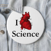 I Love Science Ronde Button 6,0 Cm (In situ)