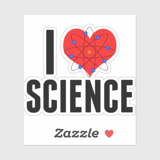 I Love Science Sticker (Vel)