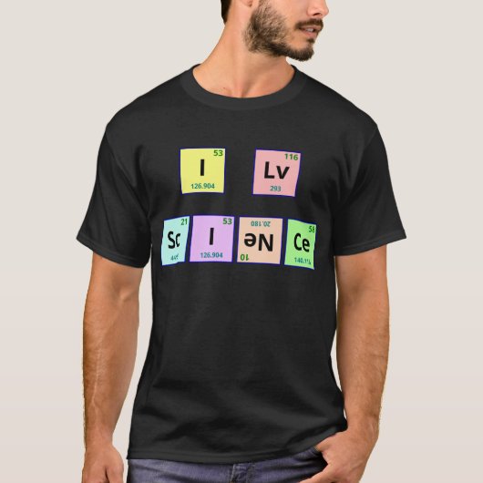 I Love Science T-shirt (Voorkant)