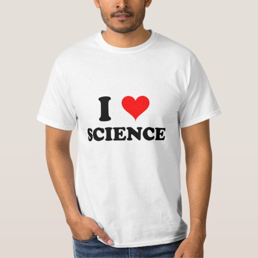 I Love Science T-shirt (Voorkant)