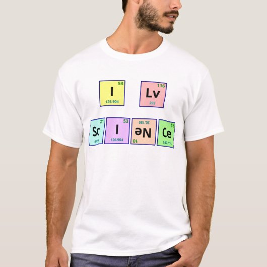 I Love Science T-shirt (Voorkant)