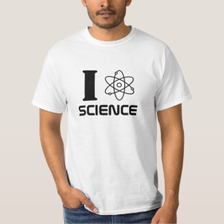 I Love Science (zwarte tekst) T-shirt
