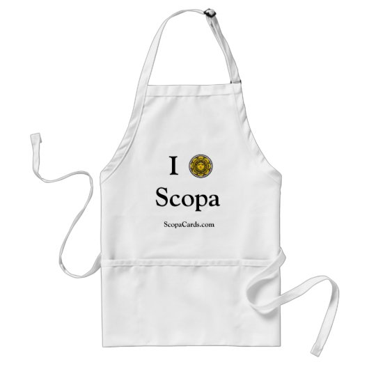 I Love Scopa apron Standaard Schort (Voorkant)