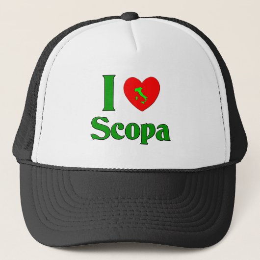 I Love Scopa Trucker Pet (Voorkant)
