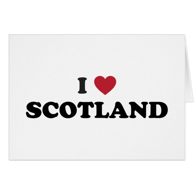 I Love Scotland (Voorkant Horizontaal)