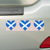 I Love Scotland Bumpersticker (Op auto)