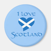 I Love Scotland Fridge Magnet (Voorkant)