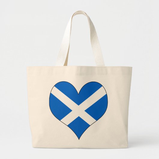 I Love Scotland Grote Tote Bag (Voorkant)