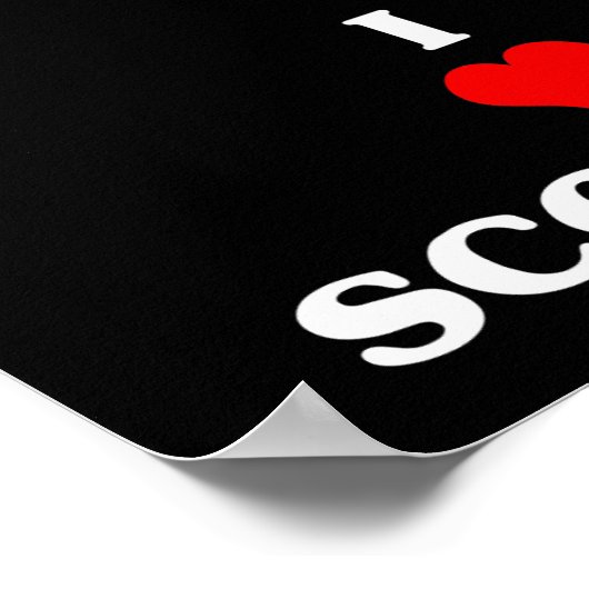 I Love Scotland Poster (Hoek)