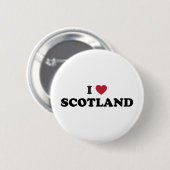 I Love Scotland Ronde Button 5,7 Cm (Voorkant /achterkant)