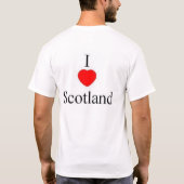 I Love Scotland T-shirt (Achterkant)