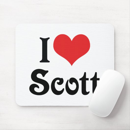 I Love Scott Muismat (Met muis)