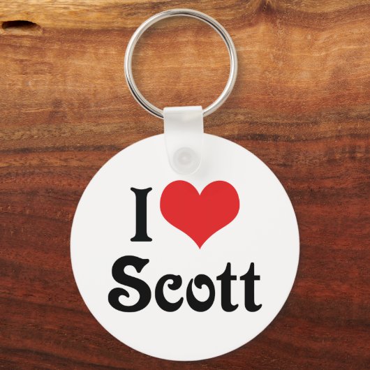I Love Scott Sleutelhanger (Voorkant)