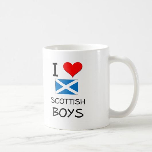 I Love Scottish Boys Koffiemok (Rechts)