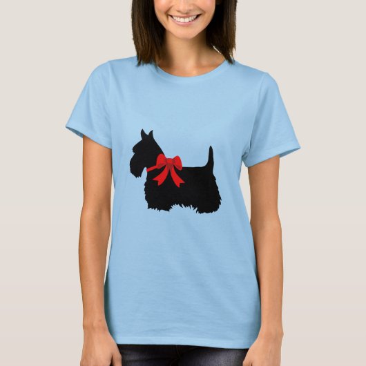 I Love Scottish Terriers, Groot rood hart van de l T-shirt (Voorkant)