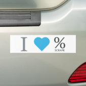 I Love Scraapselaar Bumpersticker (Op auto)