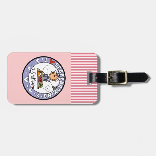 I Love Scrapbooking Bagagelabel (Voorkant horizontaal)