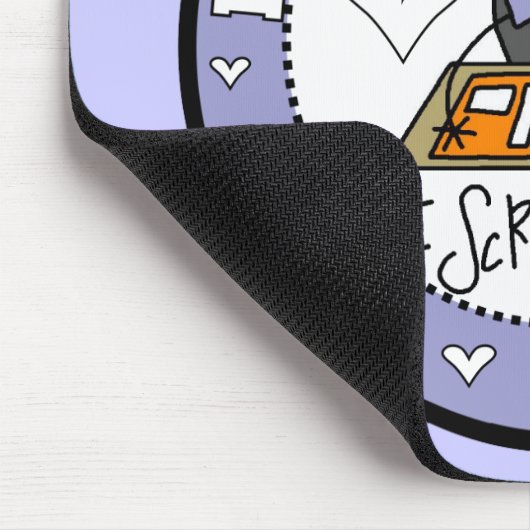 I Love Scrapbooking Mousepad Muismat (Hoek)