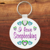 I Love Scrapbooking Sleutelhanger (Voorkant)