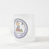 I Love Scrapbooking Tshirts and Gifts Matglas Koffiemok (Voorkant links)