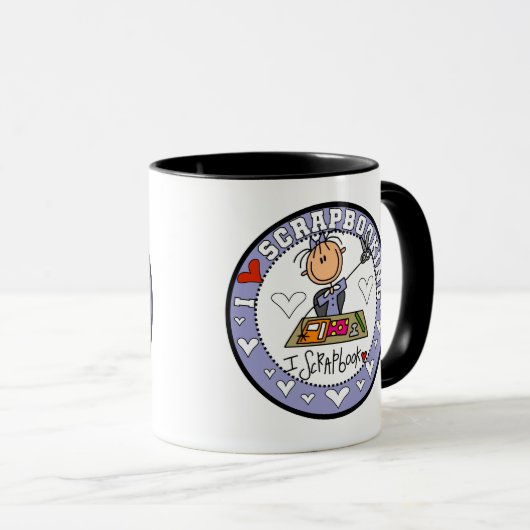 I Love Scrapbooking Tshirts and Gifts Mok (Voorkant rechts)