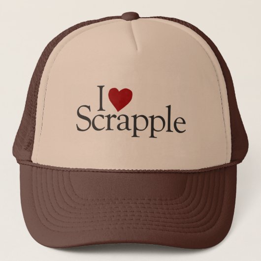 I Love Scrapple Trucker Pet (Voorkant)