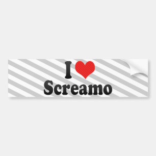 I Love Screamo Bumpersticker