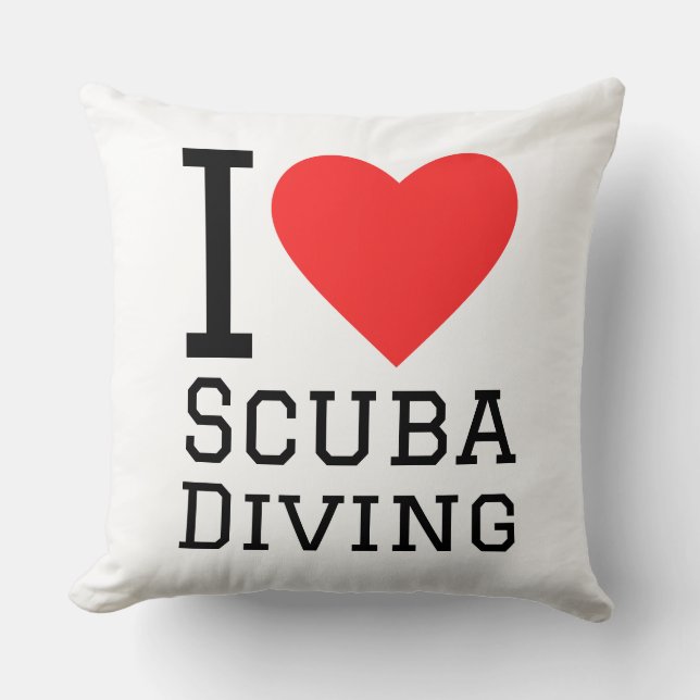 I love scuba diving kussen (Voorkant)