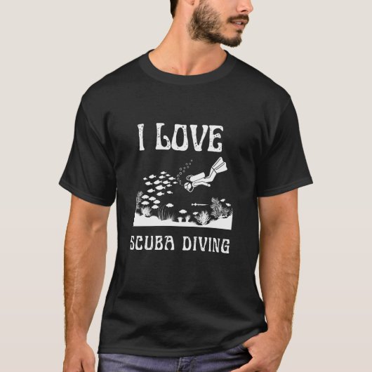 I Love Scuba Diving T-shirt (Voorkant)