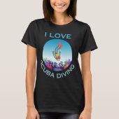 I Love Scuba Diving T-shirt (Voorkant)