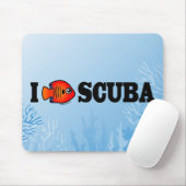 I Love Scuba Muismat (Met muis)