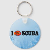 I Love Scuba Sleutelhanger (Voorkant)