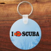 I Love Scuba Sleutelhanger (Voorkant)