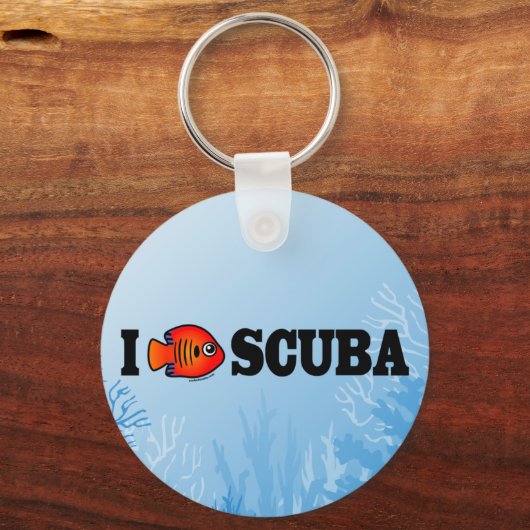 I Love Scuba Sleutelhanger (Voorkant)