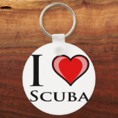 I Love Scuba Sleutelhanger (Voorkant)