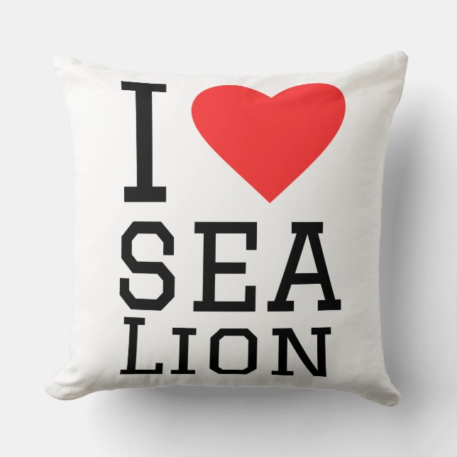 I love sea leon kussen (Voorkant)