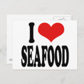 I Love Seafood Briefkaart (Voorkant / Achterkant)