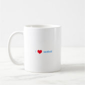I Love Seafood Logo Koffiemok (Links)