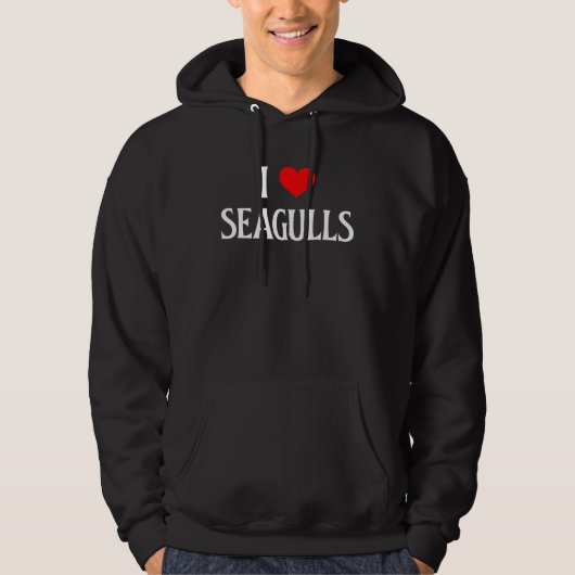 I Love Seagulls I Heart Seagulls Seabirds  Gulls Hoodie (Voorkant)