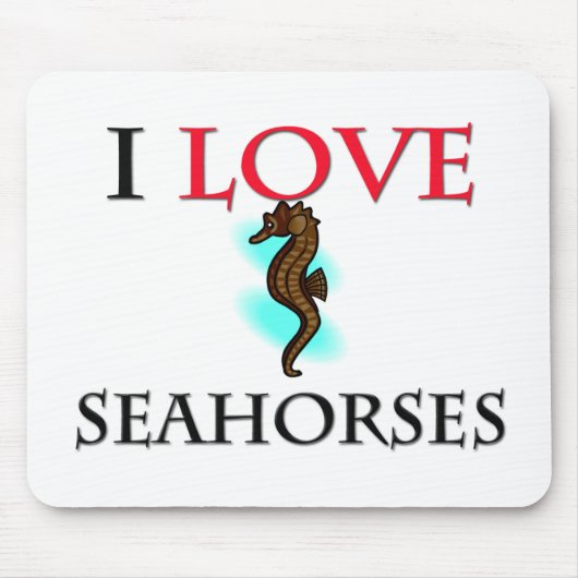 I Love Seapaarden Muismat (Voorkant)