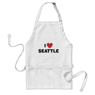 I Love Seattle Standaard Schort