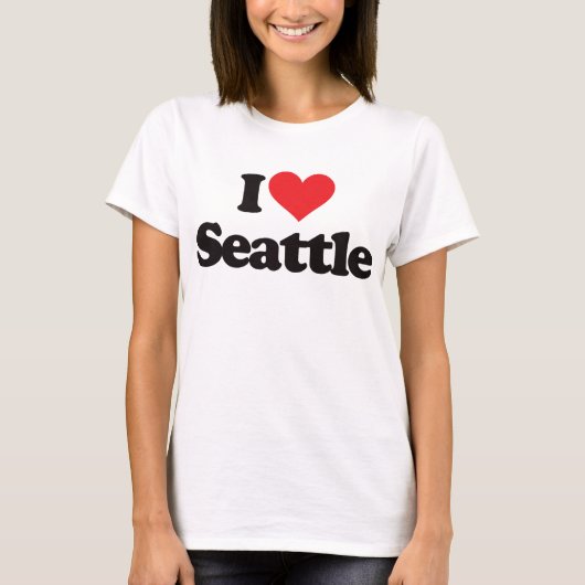 I Love Seattle T-shirt (Voorkant)