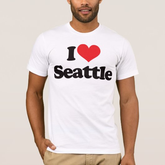 I Love Seattle T-shirt (Voorkant)