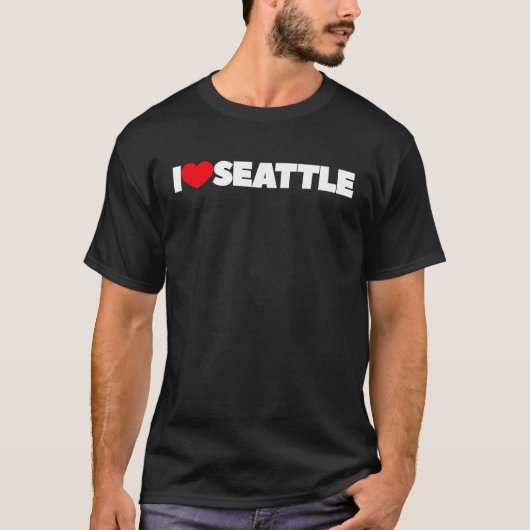 I Love Seattle T-shirt (Voorkant)