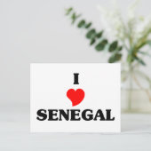 I Love Senegal Briefkaart (Staand voorkant)