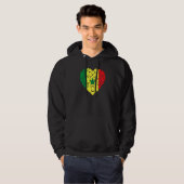 I Love Senegal Flag Senegal Hoodie (Voorkant volledig)